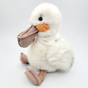 Vintage Gund Scoop the Pelican Plush Stuffed Animal White Bird Toy 1987 80s 10"